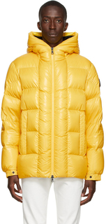 Желтая пуховая куртка Dougnac Moncler