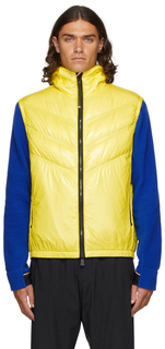 Желтая куртка-салантин Moncler Grenoble