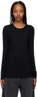 Черная футболка с длинным рукавом Nimas by Malene Birger