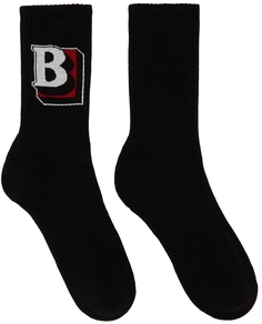 Черные спортивные носки с логотипом \B\&quot;&quot; Burberry
