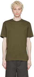 Серо-коричневая футболка с круглым вырезом Acne Studios