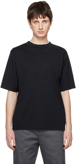 Черная футболка с воротником-стойкой Acne Studios