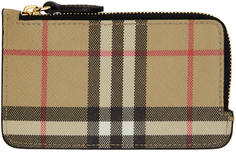 Бежевая визитница Somerset Burberry