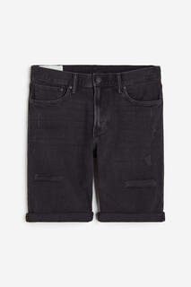Обычные джинсовые шорты H&amp;M, черный H&M