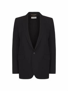 Однобортный шерстяной жакет Saint Laurent