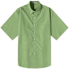 Рубашка Auralee Finx Short Sleeve, зеленый