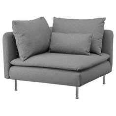 Чехол для углового дивана Ikea Soderhamn, серый