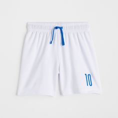 Футбольные шорты H&amp;M 10, белый/синий H&M