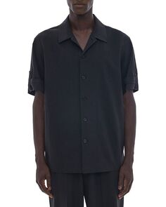Рубашка свободного кроя на пуговицах спереди с закатанными рукавами Helmut Lang