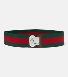 Багажный ремень в полоску Web Stripe Gucci, разноцветный