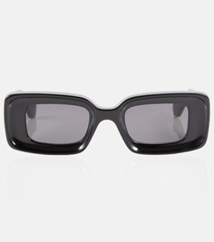 Солнцезащитные очки в прямоугольной оправе Loewe, черный