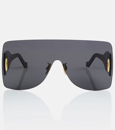 Солнцезащитные очки в квадратной оправе Loewe, черный