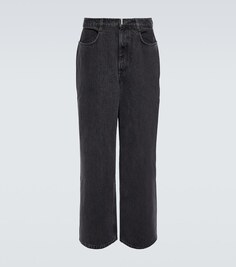 Широкие джинсы со средней посадкой Givenchy, черный