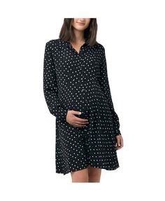 Платье-рубашка Fifi для беременных, черное Ripe Maternity, черный