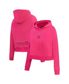 Женский укороченный пуловер с капюшоном Dallas Cowboys тройного розового цвета Pro Standard, розовый