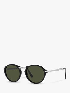 Persol PO3274S Овальные солнцезащитные очки унисекс, черные/зеленые