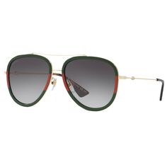 Gucci GG0062S Солнцезащитные очки-авиаторы, мульти/серый с градиентом