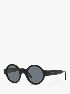 Женские круглые солнцезащитные очки Giorgio Armani AR 903M, черные/серые