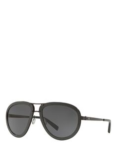 Солнцезащитные очки-авиаторы унисекс Ralph Lauren RL7053, блестящий карбон/серый