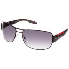 Prada Linea Rossa PS53NS Спортивные поляризованные солнцезащитные очки, черные