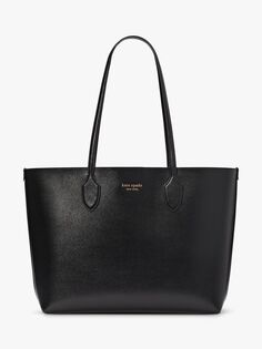 Кожаная большая сумка Kate Spade New York Bleeker, черная