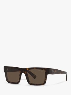 Мужские квадратные солнцезащитные очки Prada PR 19WS, коричневые