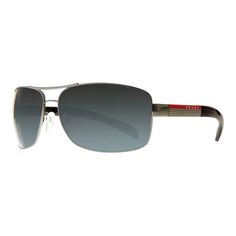 Prada Linea Rossa PS541S Поляризованные солнцезащитные очки-авиаторы, серые