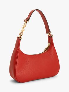 Маленькая кожаная сумка-клатч MICHAEL Michael Kors Piper, терракотовый цвет