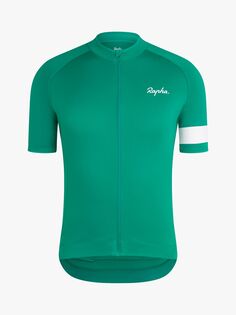 Велосипедная футболка Rapha Core с короткими рукавами, зеленая