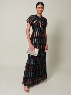 Жаккардовое платье макси Phase Eight Letitia, разноцветный