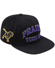 Мужская черная шляпа Prairie View A&amp;M Panthers Arch Over Logo Hat Evergreen Snapback Pro Standard