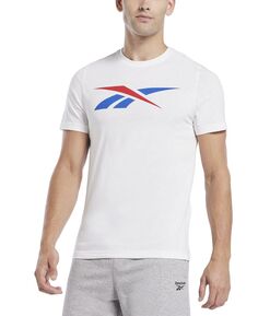 Мужская футболка с векторным логотипом и графическим рисунком Reebok