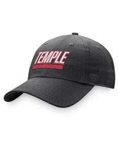 Мужская регулируемая шляпа темно-серого цвета Temple Owls Slice Top of the World
