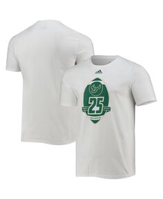 Мужская белая футболка с 25-летием South Florida Bulls adidas