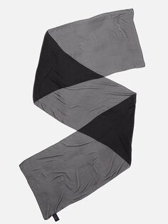 Полупрозрачный шарф из шелкового жоржета Saint Laurent, черный