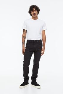 Узкие джинсы H&amp;M, черный H&M