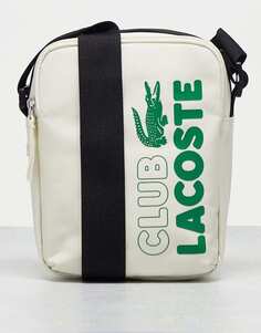 Белоснежная сумка для трупов с логотипом клуба Lacoste