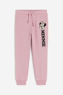 Брюки-джоггеры H&amp;M Disney Minnie Mouse Printed, розовый H&M