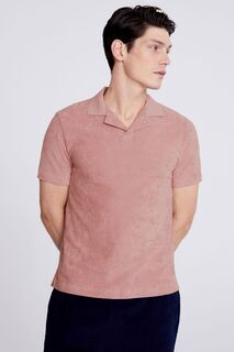 Розовая рубашка-поло Skipper из махровой ткани MOSS, розовый