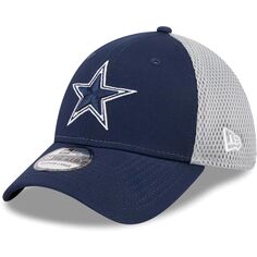 Мужская шляпа New Era темно-синяя/серая Dallas Cowboys Main Neo 39THIRTY Flex Hat