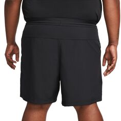 Большая и высокая форма Dri-FIT, 7 дюймов. Шорты для фитнеса без подкладок Nike, черный