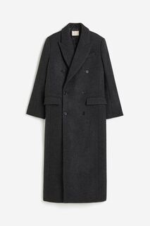 Пальто H&amp;M Wool-blend, темно-серый H&M