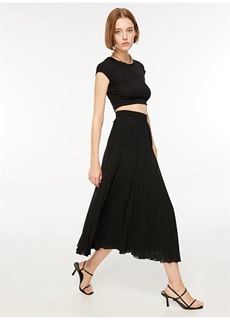 Черная женская стандартная юбка с нормальной талией Brooks Brothers