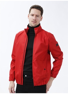 Однотонный красный мужской спортивный костюм с воротником-стойкой Fabrika ФАБРИКА