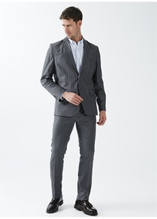 Базовый мужской костюм антрацитового цвета с нормальной талией Fabrika Comfort