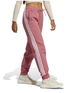 Облегающие розовые женские спортивные штаны Adidas