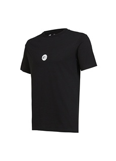 Однотонная черная мужская футболка с круглым вырезом New Balance