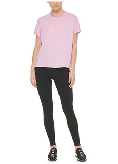Сиреневая женская футболка с круглым вырезом Dkny Jeans