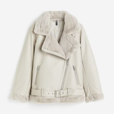 Куртка H&amp;M Aviator, серо-бежевый H&M