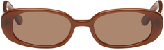 Коричневые бархатные солнцезащитные очки Velvet Canyon